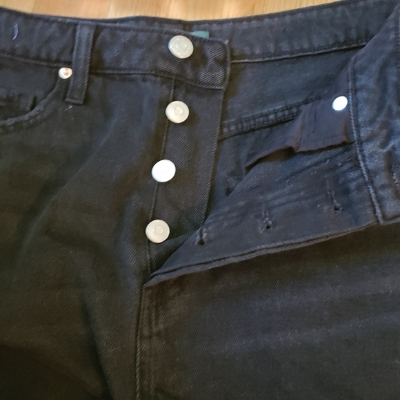 Wild Fable Black High Rise Jean Shorts Size 4 - Picture 4 of 5